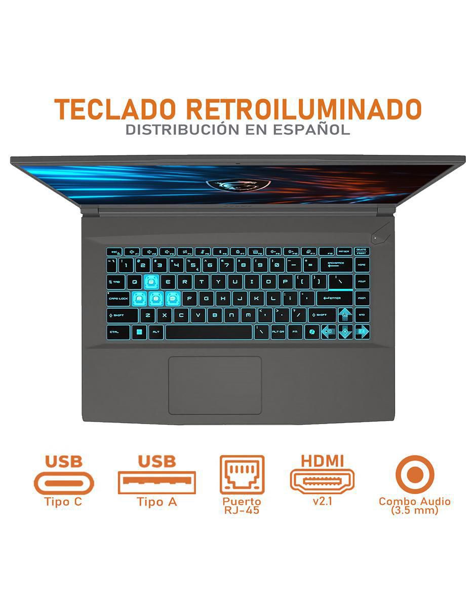 Laptop gamer no thin a15 15.6 pulgadas full hd amd ryzen 5 nvidia geforce rtx 3050 24 gb "ram" no aplica 512 gb ssd no aplica 9