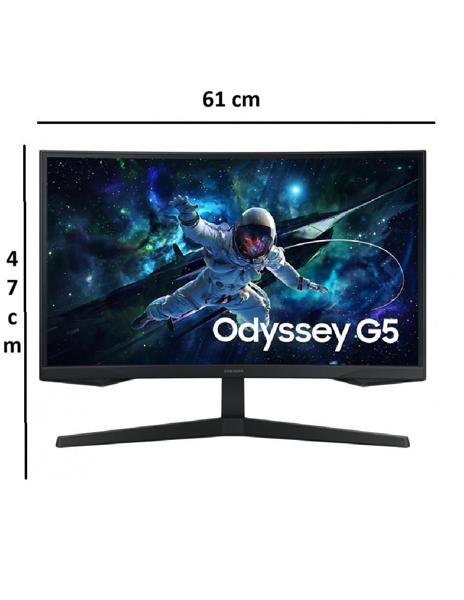 Monitor gamer Samsung Odyssey G5 standard QHD 27 pulgadas LS27cg552ELXZX