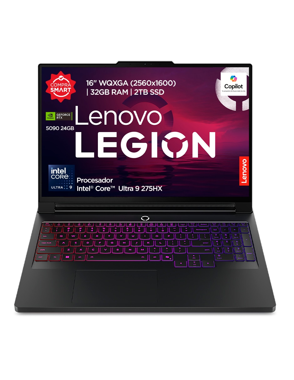 Laptop gamer 83F5000KLM 16 pulgadas WQXGA Intel core ultra 9 NVIDIA GeForce RTX 5090 32 GB RAM 2 TB