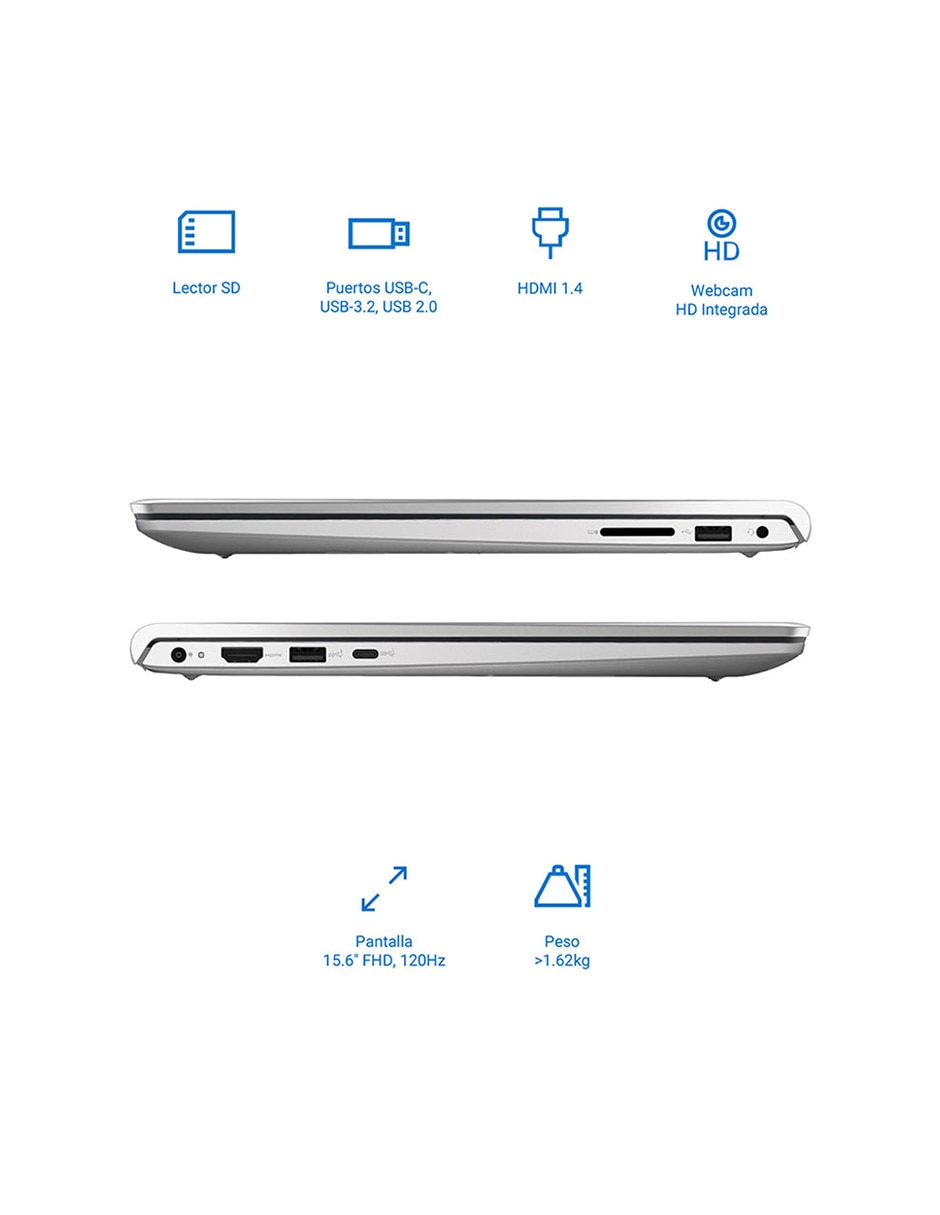 Laptop Thin & Light Dell DC 15250 15.6 pulgadas Full HD Intel Core i7 Intel UHD Graphics 16 GB RAM 1 TB SSD