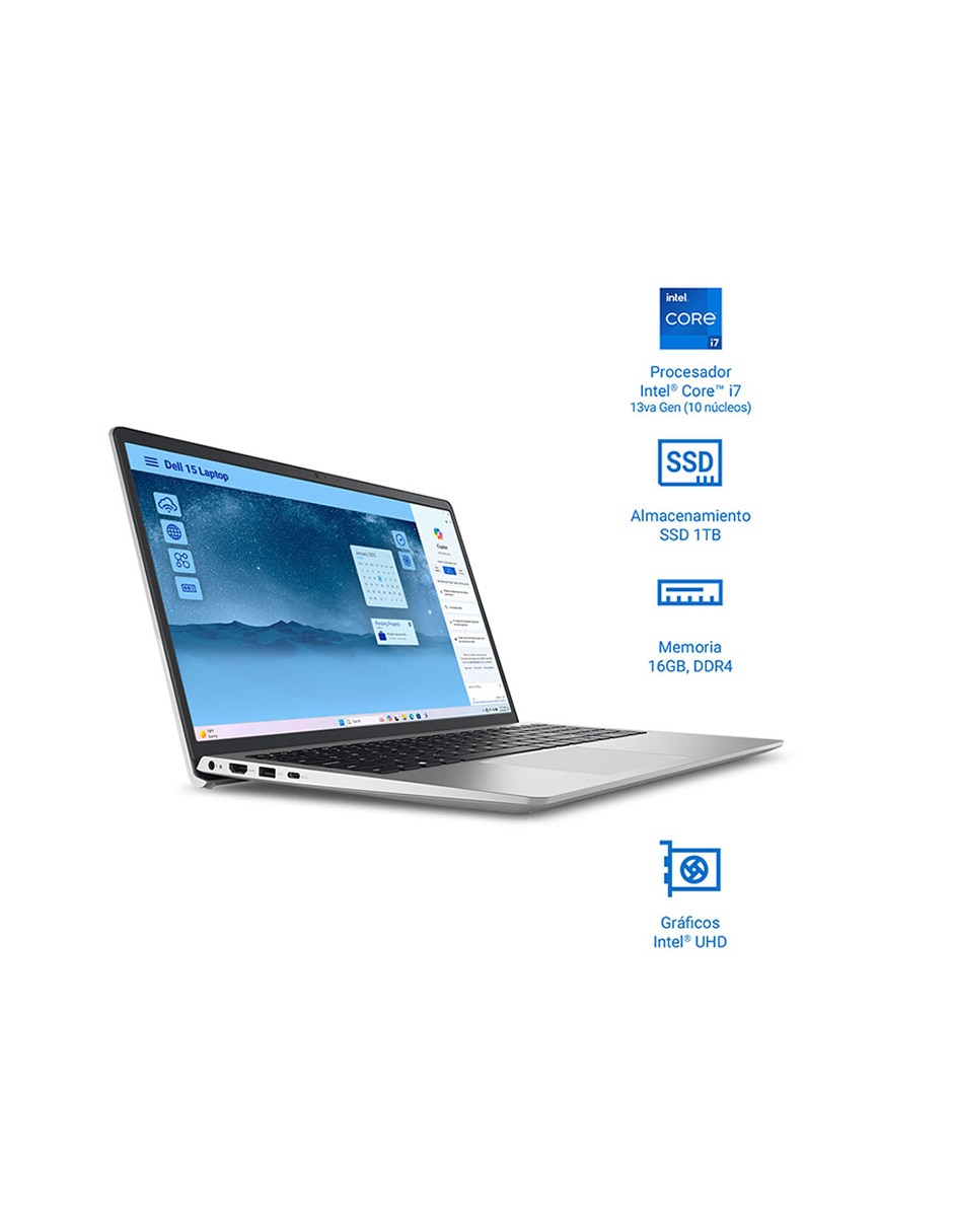 Laptop Thin & Light DC 15250 15.6 pulgadas Full HD Intel Core i7 Intel UHD Graphics 16 GB RAM 1 TB SSD Laptop Thin & Light DC 15250 15.6 pulgadas Full HD Intel Core i7 Intel UHD Graphics 16 GB RAM 1 TB SSD