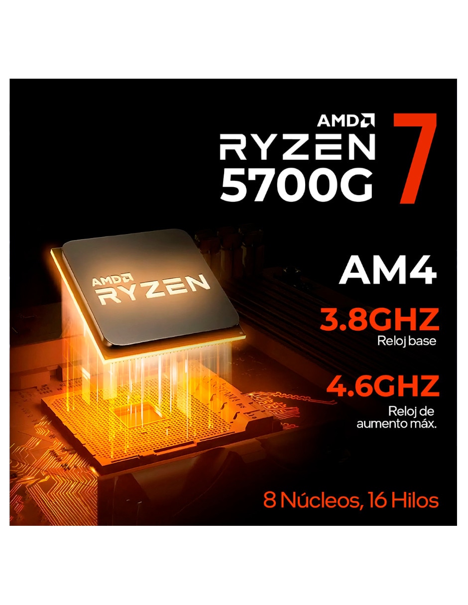 Computadora gamer XTPCR732GBRENOIRKW AMD Ryzen 7 AMD Radeon Graphics 32 GB RAM 1 TB SSD 9