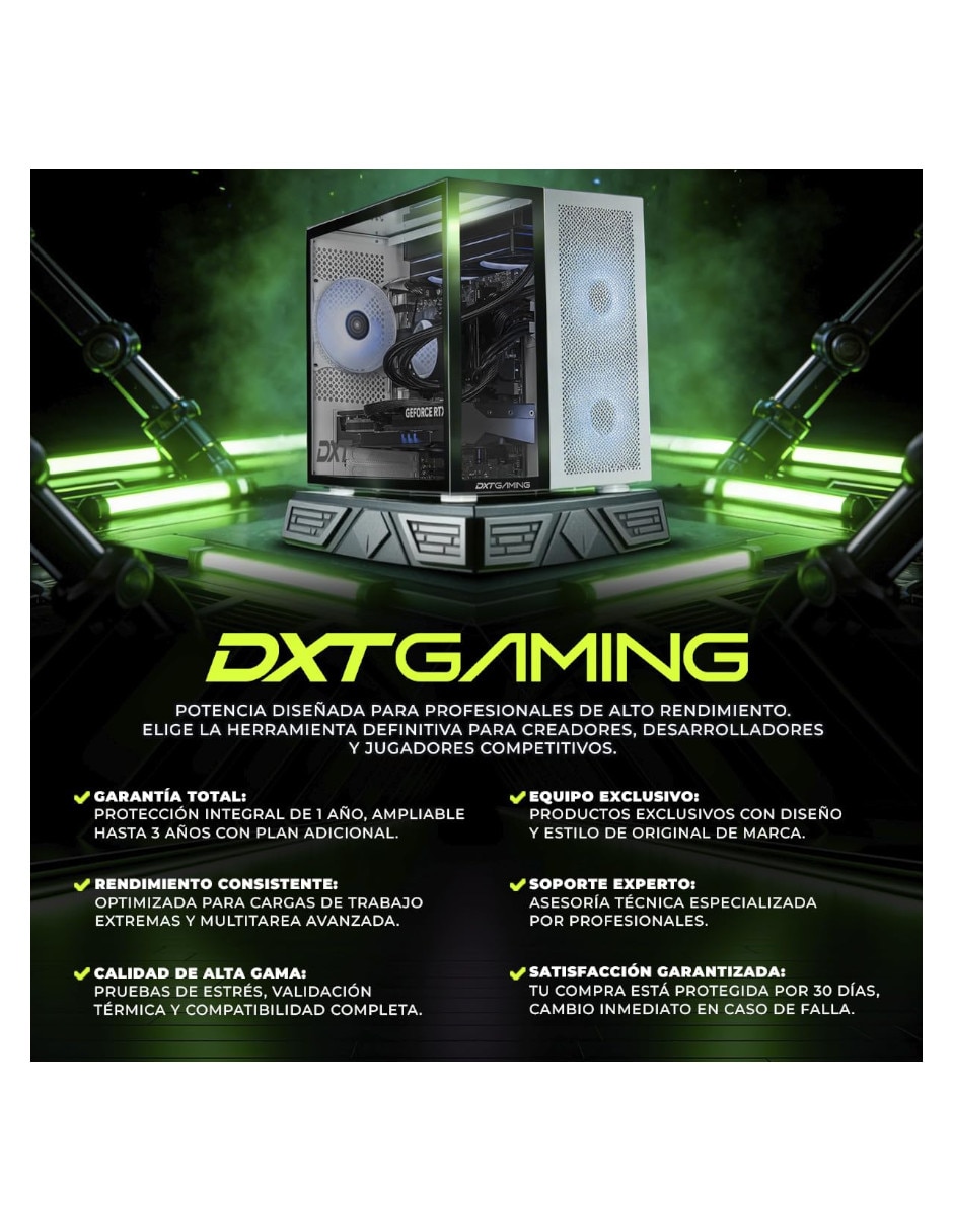 Computadora gamer DXTR932GB59070T6 AMD Ryzen 9 AMD Radeon RX 9070 XT 32 GB RAM 1 TB SSD