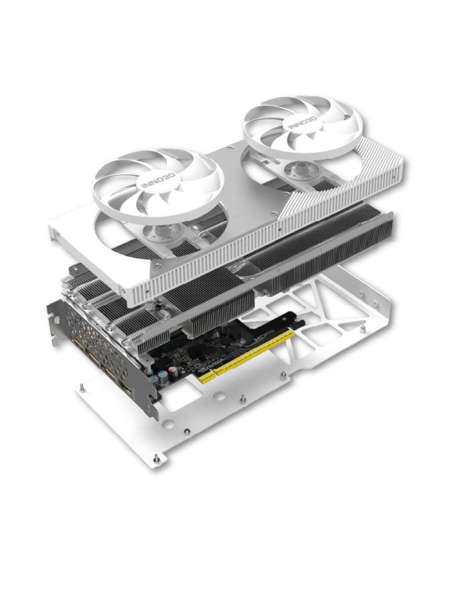 Tarjeta de video rtx 5060ti x2oc white