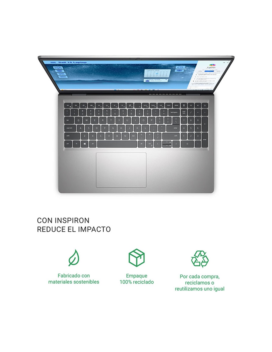 Laptop thin & light Dell DC15250 15.6 pulgadas Full HD Intel Core i5 Intel UHD 16 GB RAM 512 GB SSD