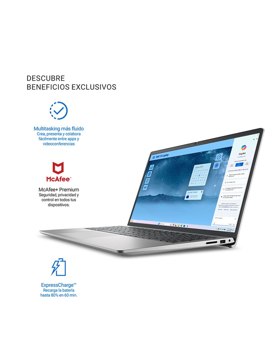Laptop thin & light Dell DC15250 15.6 pulgadas Full HD Intel Core i5 Intel UHD 16 GB RAM 512 GB SSD
