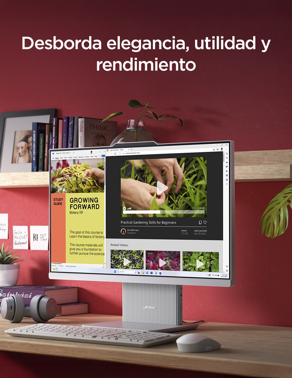 Computadora All in One Lenovo IdeaCetre 23.8 pulgadas Full HD Intel Core i5 Integradas 8 GB RAM 512 GB SSD