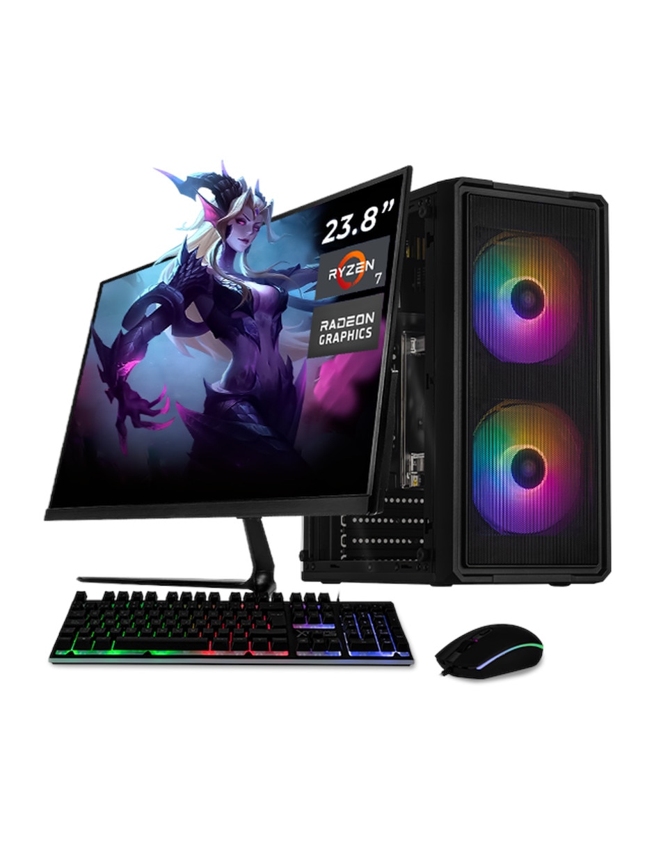 Computadora gamer Xtreme PC Gaming XTACR732GBVEGA7MDPMB 23.8 pulgadas Full HD AMD Ryzen 7 AMD Radeon Graphics 32 GB RAM 1 TB SSD