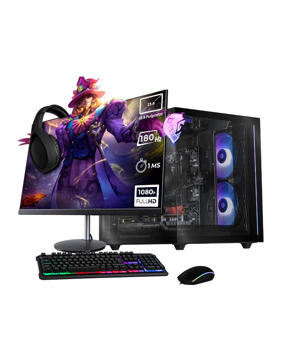 Computadora gamer Xtreme Pc Gaming XTBRR732GB4060MTPB 23.8 pulgadas Full HD AMD Ryzen 7 NVIDIA GeForce RTX 5060 16 GB RAM 1 TB SSD