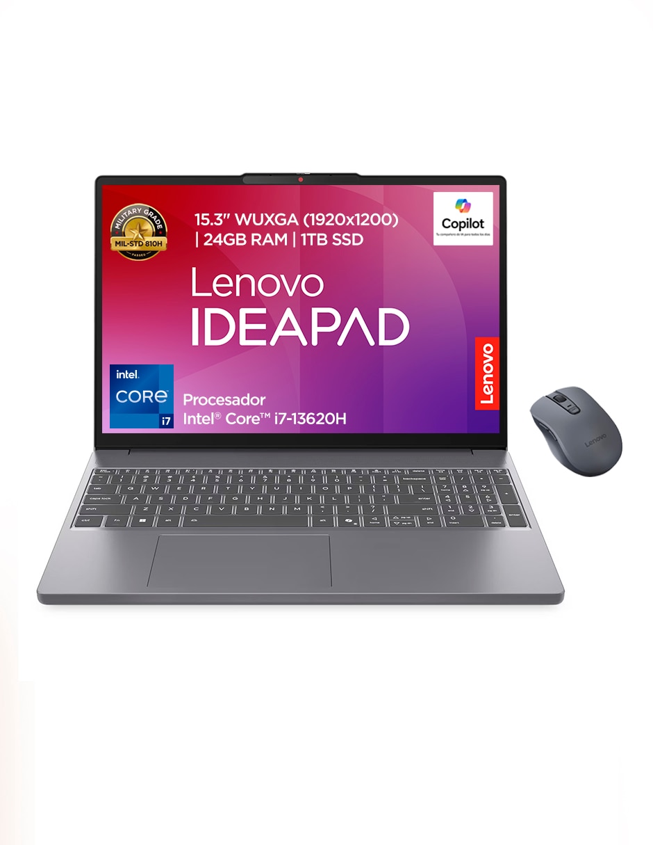 LENOVO Laptop Lenovo 83K100BQLM 15.3 pulgadas WUXGA Intel Core i7 Integradas 24 GB RAM 1 TB SSD