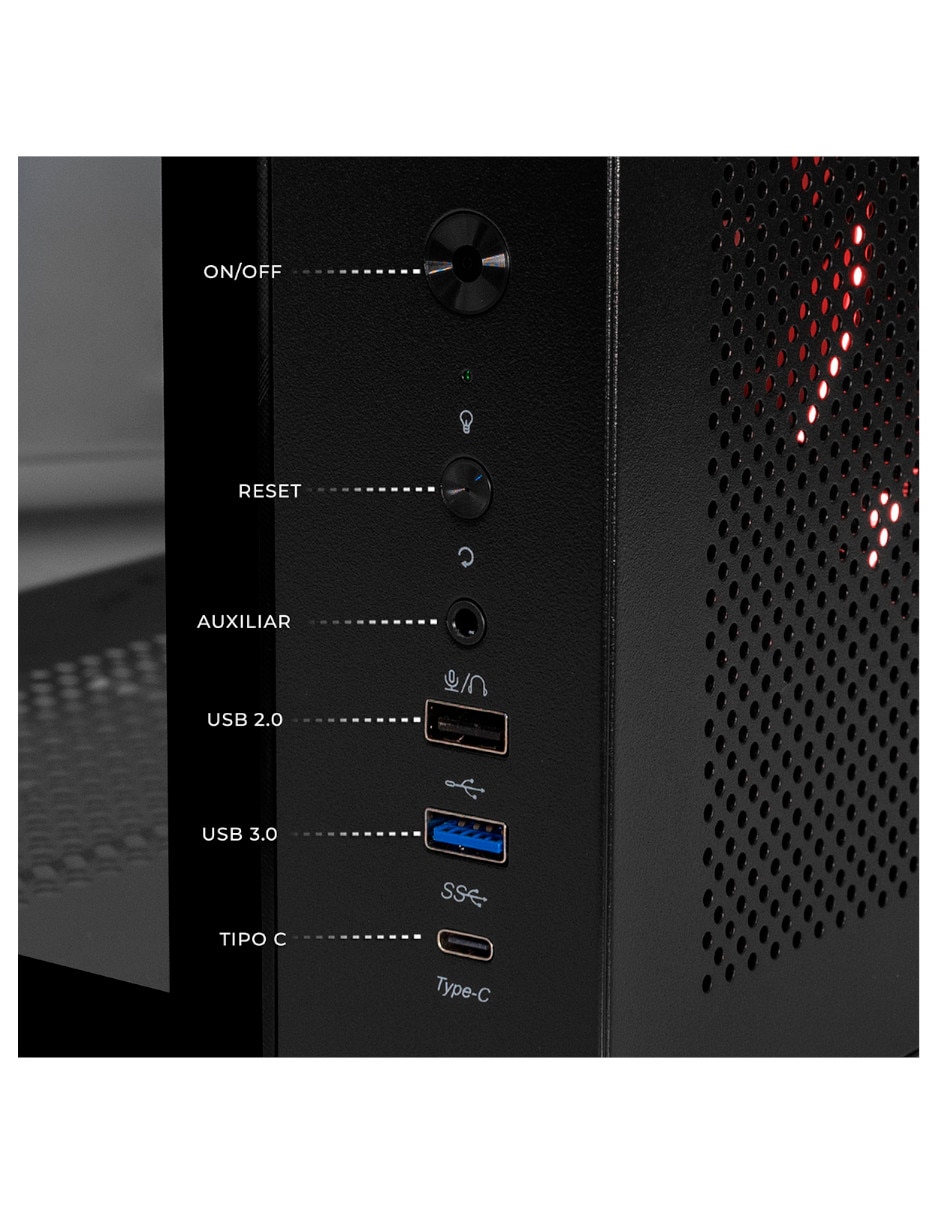 Computadora gamer XTBRR732GB55060TEB AMD Ryzen 7 Nvidia Geforce RTX 5060 16 GB RAM 1 TB SSD