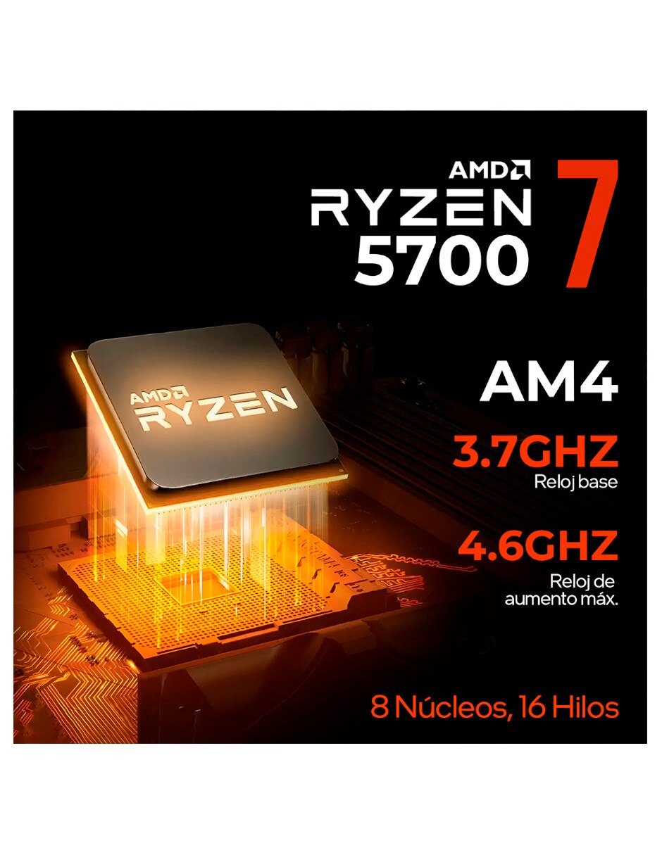 Computadora gamer Xtreme Pc Gaming XTOCR732GBRX7600MCP 27 pulgadas full hd amd ryzen 7 amd radeon rx 7600 16 gb ram 1 tb ssd