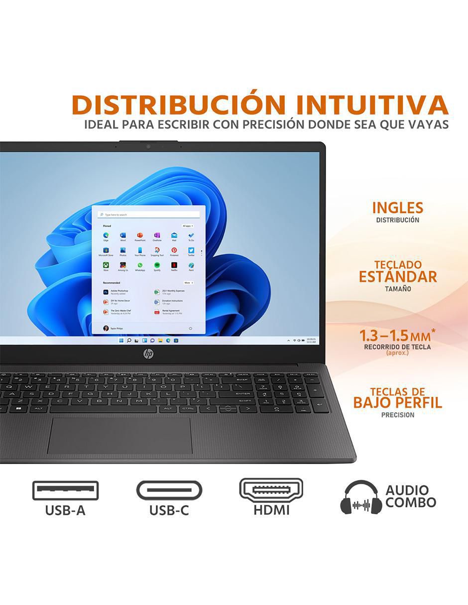 Laptop HP 255 G10 15.6 pulgadas Full HD AMD Ryzen 7 AMD Radeon 32 GB RAM 512 GB SSD