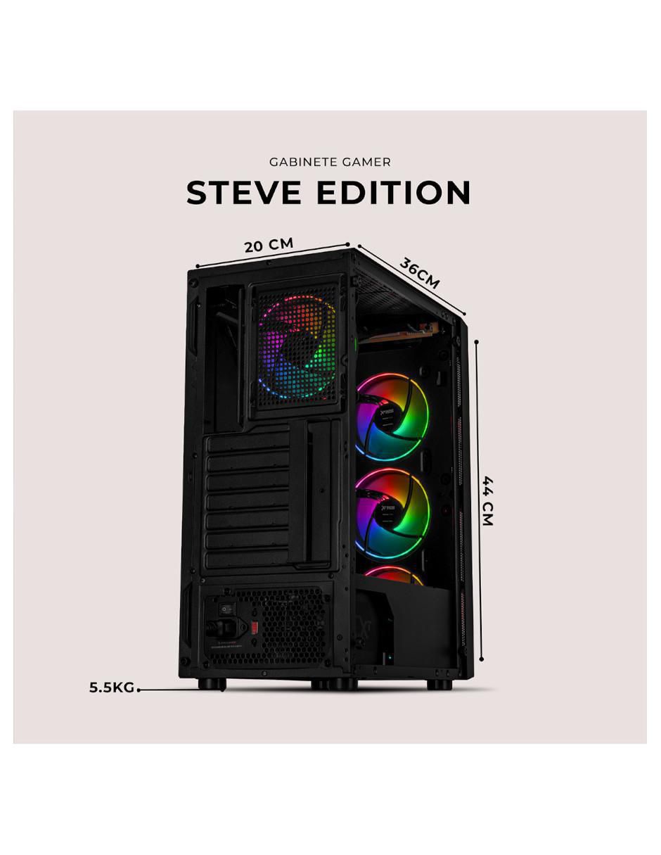 Gabinete Xtreme Pc Gaming Minecraft Steve