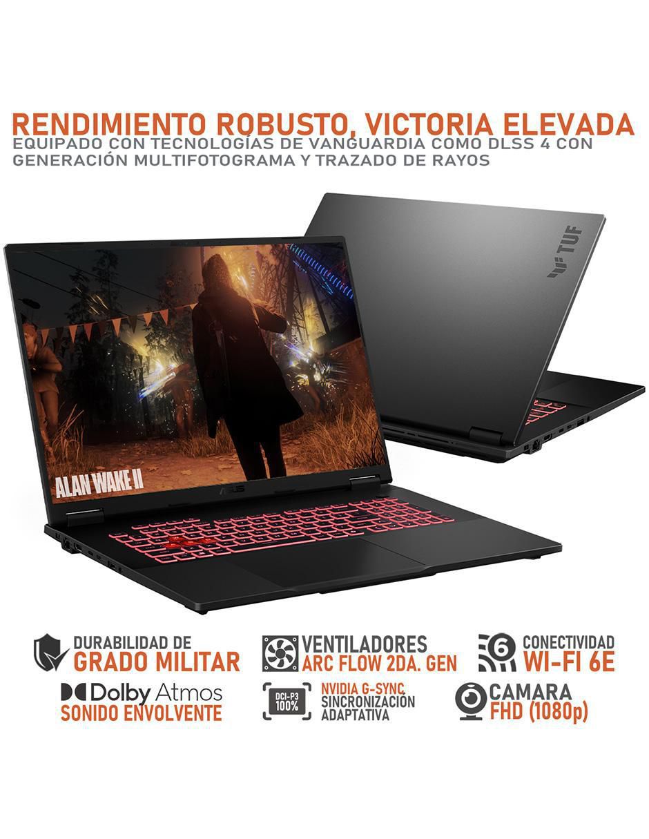 Laptop gamer TUF Gaming A18 18 pulgadas WQXGA AMD Ryzen 7 NVIDIA GeForce RTX 5070 64 GB RAM 1 TB SSD