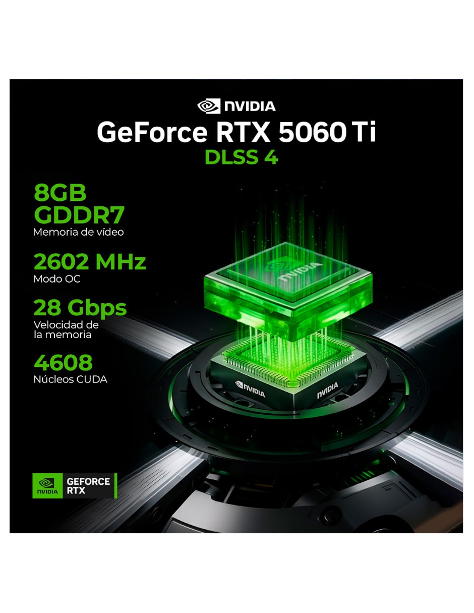 Computadora gamer Xtreme Pc Gaming XTPCI732GB5060TINB Intel Core i7 NVIDIA GeForce RTX 5060 Ti 16 GB RAM 1 TB SSD