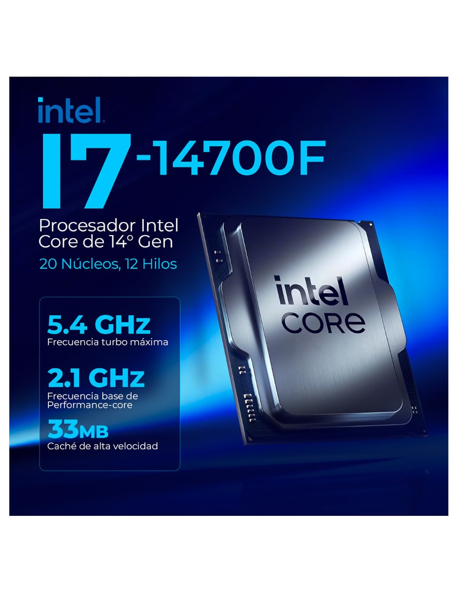 Computadora gamer Xtreme Pc Gaming XTPCI732GB5060TINB Intel Core i7 NVIDIA GeForce RTX 5060 Ti 16 GB RAM 1 TB SSD