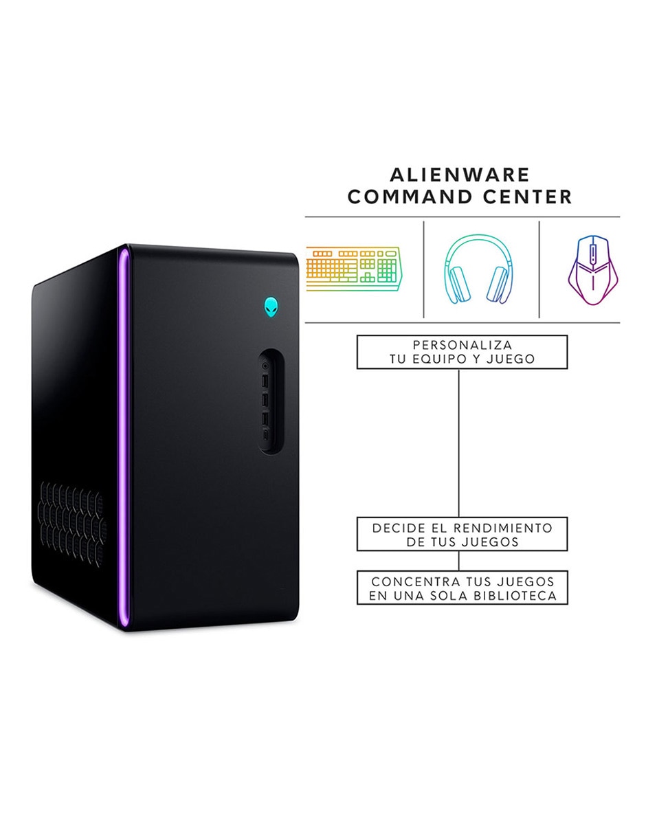 Computadora de escritorio Alienware dt act1250 intel core ultra 7 265f nvidia geforce rtx 4060 ti 32 gb ram1 tb ssd 2