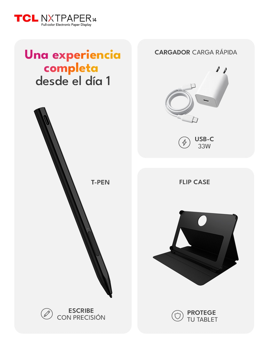 Tablet Tcl NXTPAPER 14 pulgadas 256 GB de almacenamiento de 8 GB RAM