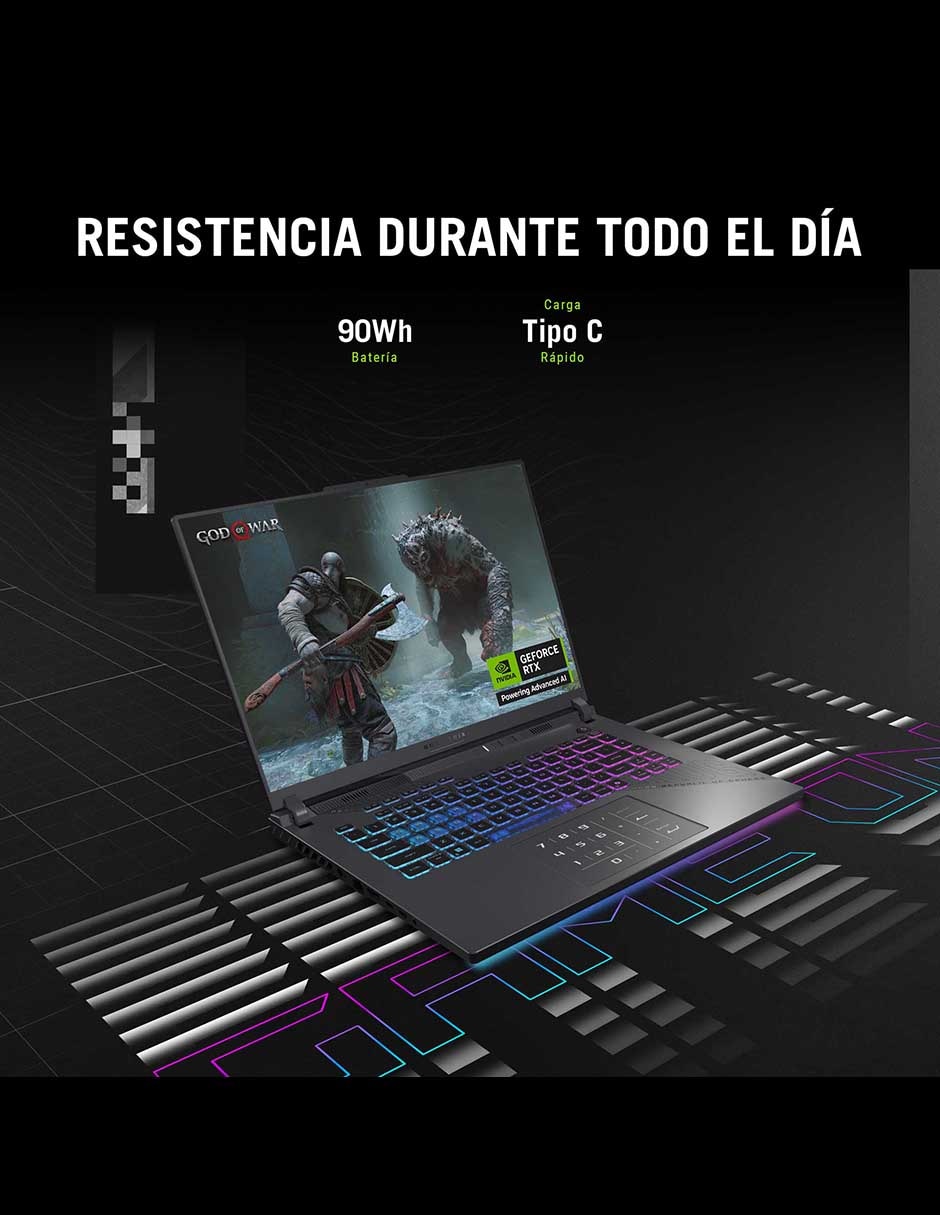 Laptop gamer ROG Strix G16 16 pulgadas WUXGA AMD Ryzen 9 NVIDIA GeForce RTX 5050 16 GB RAM 1 TB SSD 5