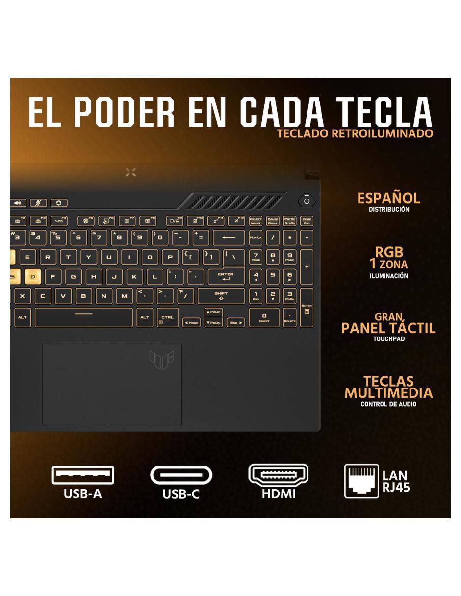 Laptop gamer TUF Gaming F16 16 pulgadas Full HD+ Intel Core 5 210H NVIDIA GeForce RTX 3050 32 GB RAM 1.5 TB 5