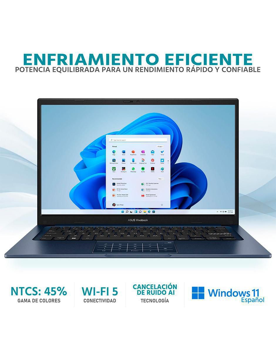 Laptop Vivobook 14 14 pulgadas full hd intel core i3 intel uhd graphics 24 gb ram 256 gb ssd