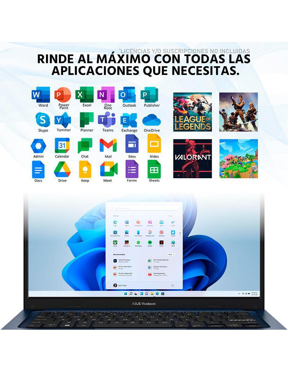 Laptop Vivobook 14 pulgadas Full HD Intel Core i5 Intel UHD Graphics 16 GB RAM 512 GB SDD