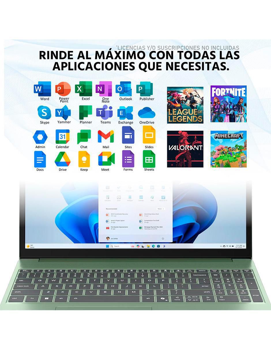 Laptop IdeaPad Slim 3 15.3 pulgadas WUXGA Intel Core i5 Intel UHD Graphics 16 GB RAM 512 GB SSD