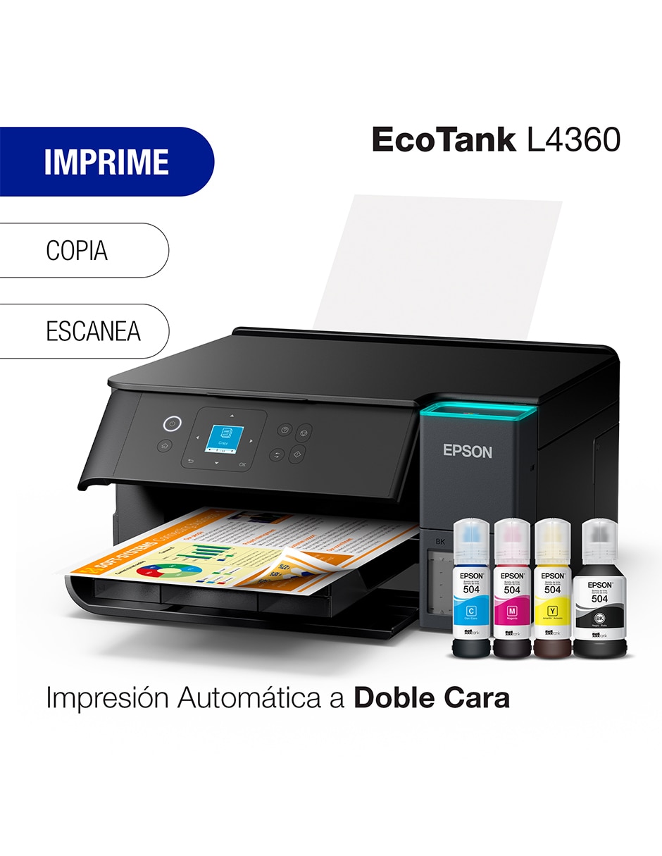Multifuncional epson l4360 "de" inyección de tinta inalámbrica "a" (si aplica) color