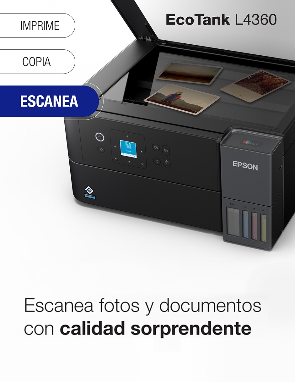 Multifuncional epson l4360 "de" inyección de tinta inalámbrica "a" (si aplica) color