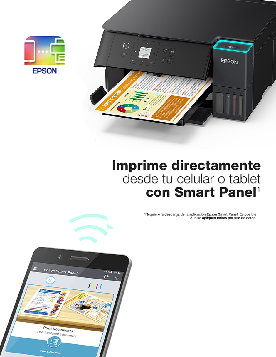 Multifuncional epson l4360 "de" inyección de tinta inalámbrica "a" (si aplica) color
