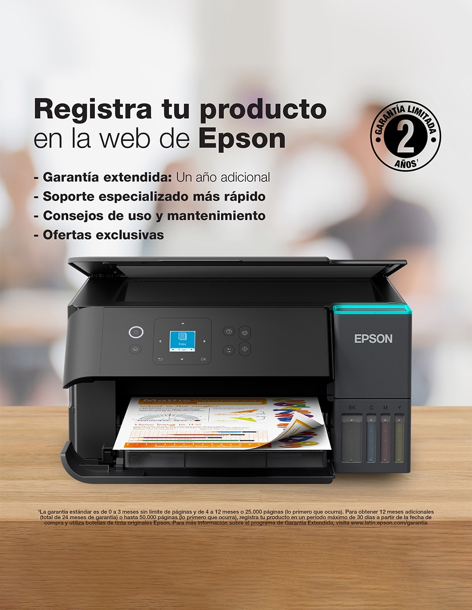 Multifuncional epson l4360 "de" inyección de tinta inalámbrica "a" (si aplica) color