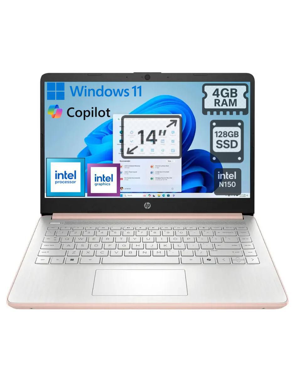 HP Laptop HP 14-dq6015dx 14 pulgadas HD Intel Celeron Intel UHD 4 GB RAM 128 GB SSD
