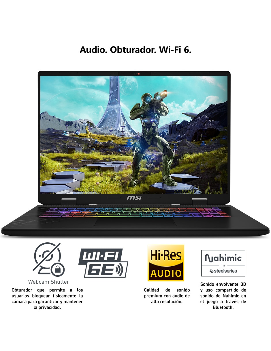 Laptop gamer Crosshair A17 HX D8WFKG-046MX 17 pulgadas QHD+ AMD Ryzen 7 NVIDIA GeForce RTX 5060 16 GB RAM 1 TB SSD 18