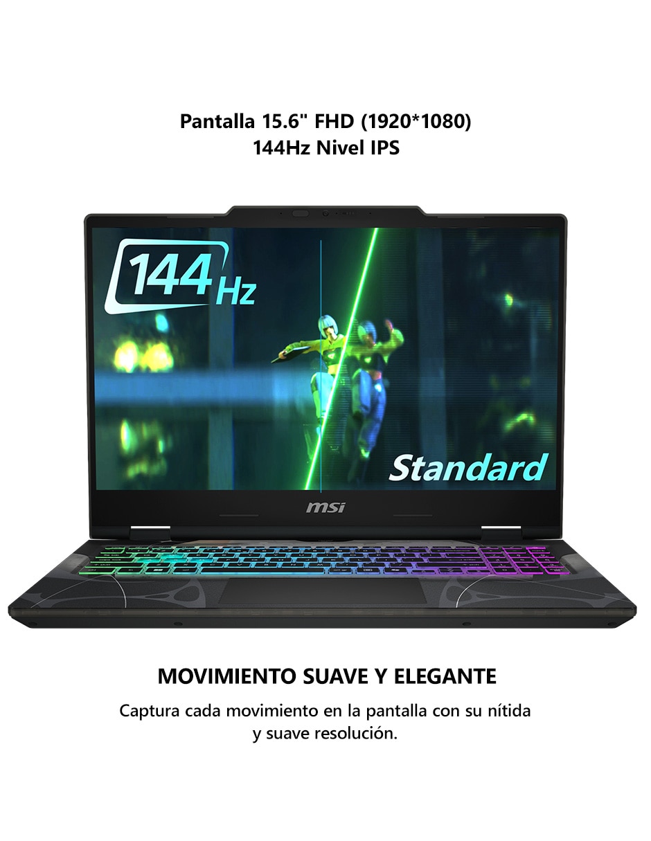 Laptop gamer Cyborg 15 B2RWFKG-452MX 15.6 pulgadas Full HD Intel Core 7 240H NVIDIA GeForce RTX 5060 16 GB RAM 1 TB SSD 9