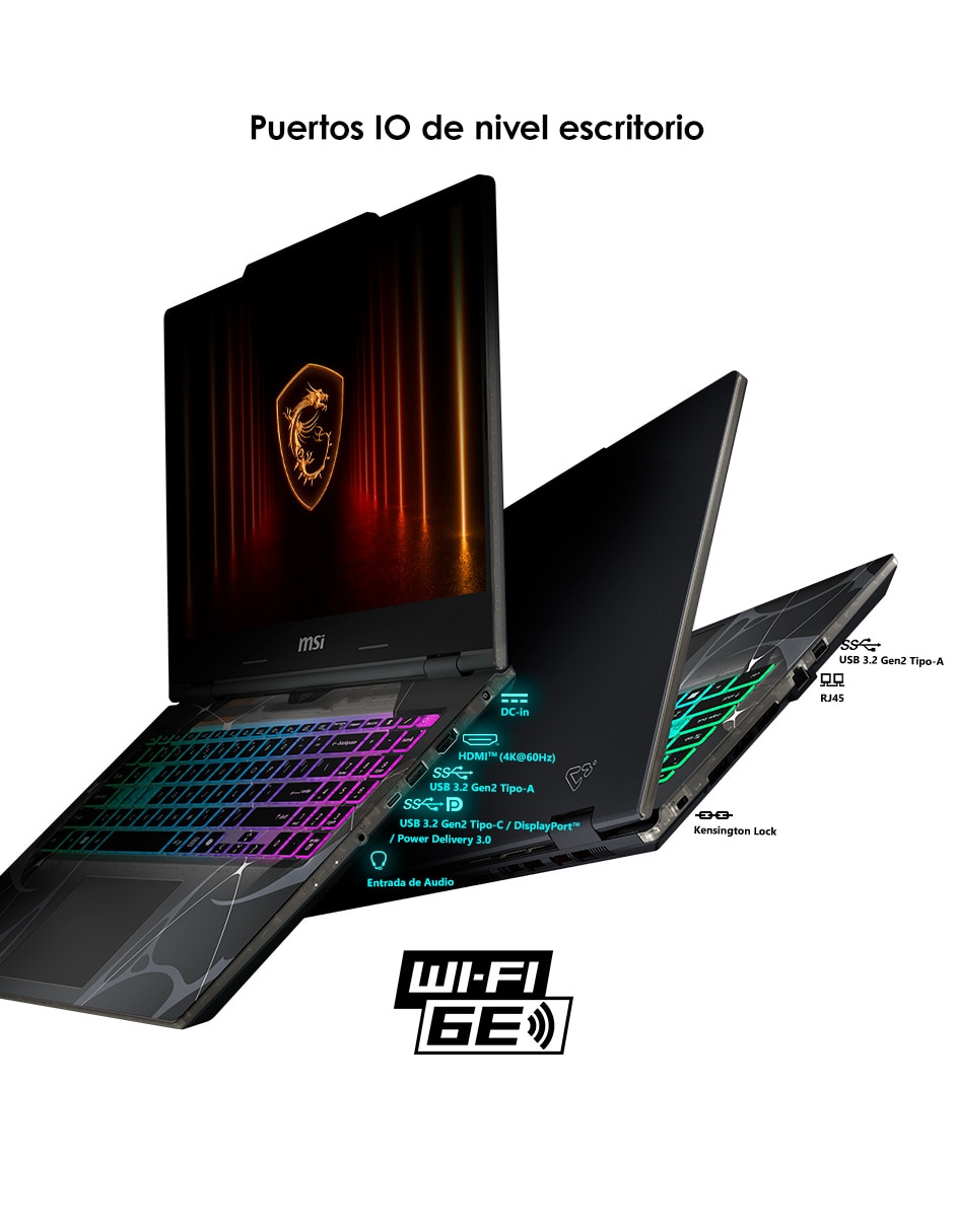 Laptop gamer Cyborg 15 B2RWFKG-452MX 15.6 pulgadas Full HD Intel Core 7 240H NVIDIA GeForce RTX 5060 16 GB RAM 1 TB SSD 12