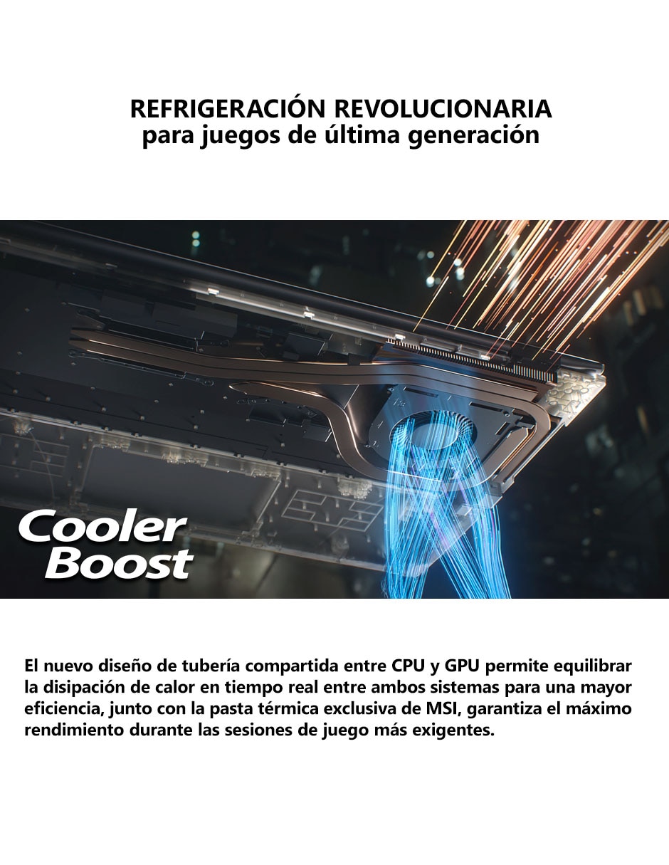 Laptop gamer MSI Cyborg 15 B2RWEKG-455MX 15.6 pulgadas NVIDIA GeForce RTX 5050 Intel Core 7 240H 16 GB 512 GB SSD