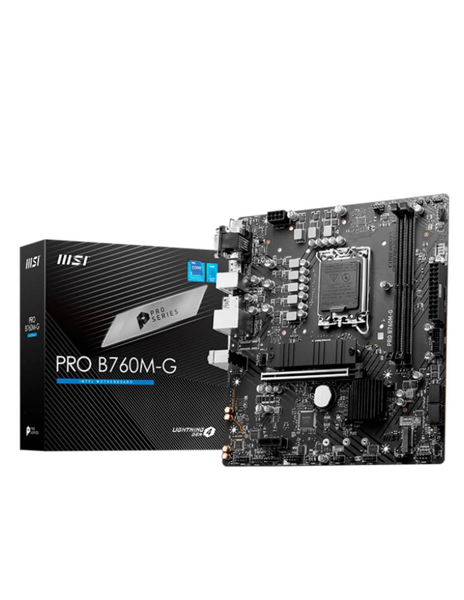 Tarjeta madre PRO B760M-G compatible con procesador intel