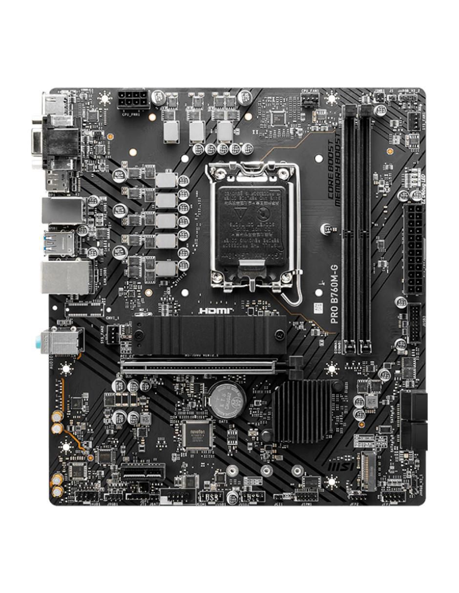Tarjeta madre PRO B760M-G compatible con procesador intel 5