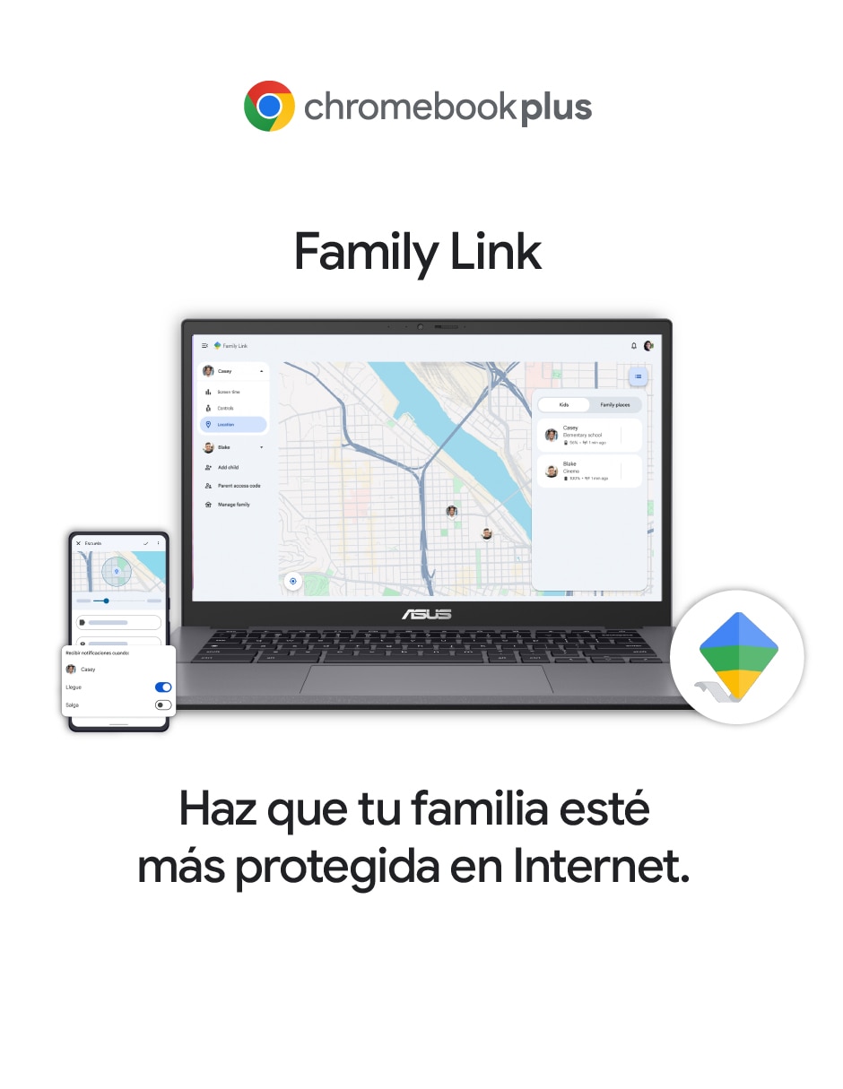 Laptop Thin & Light Chromebook Plus CX34 15.6 pulgadas Full HD Intel Core Ultra 5 Integradas 8 GB RAM 512 GB SSD 7