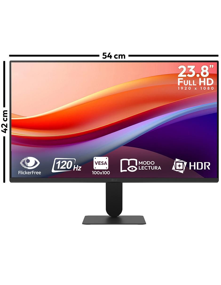 Monitor LG standard Full HD 23.8 pulgadas 24U411A-B