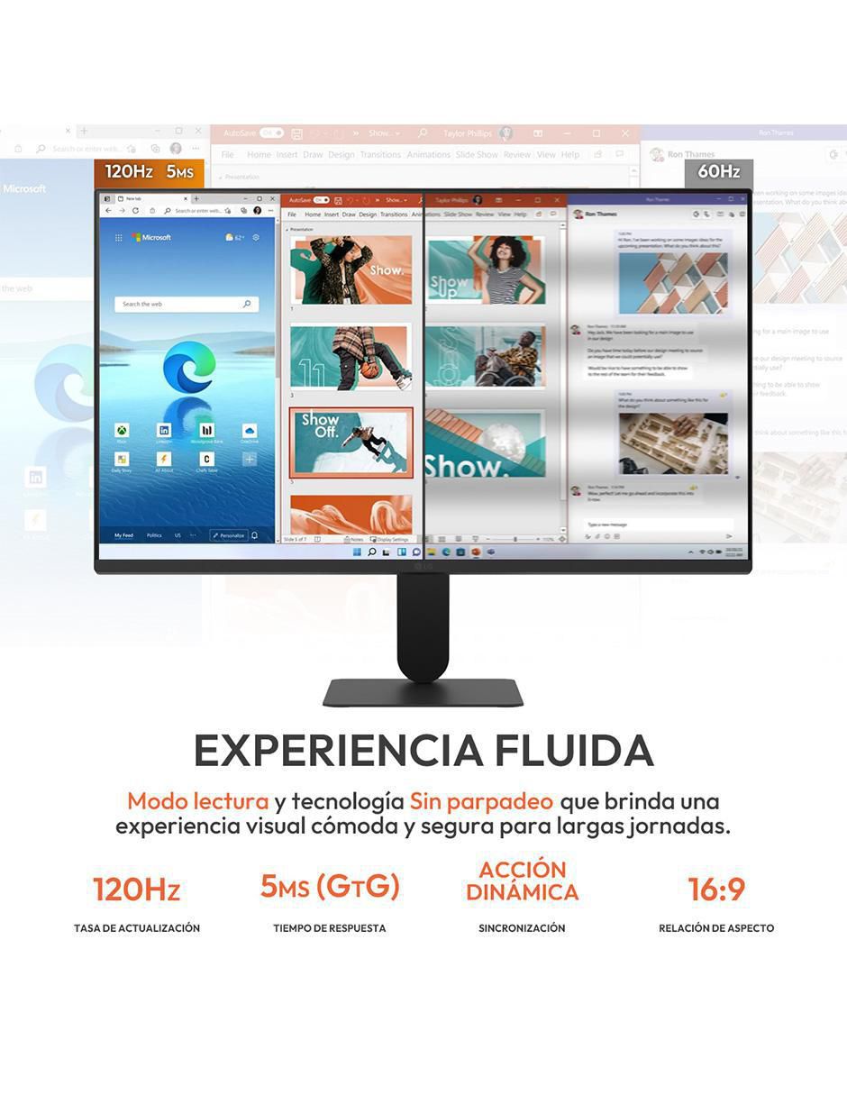 Monitor LG standard Full HD 23.8 pulgadas 24U411A-B