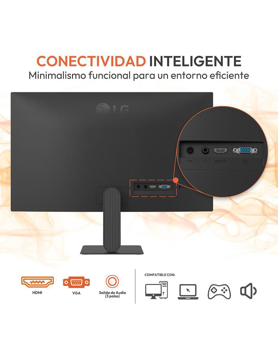 Monitor LG standard Full HD 23.8 pulgadas 24U411A-B