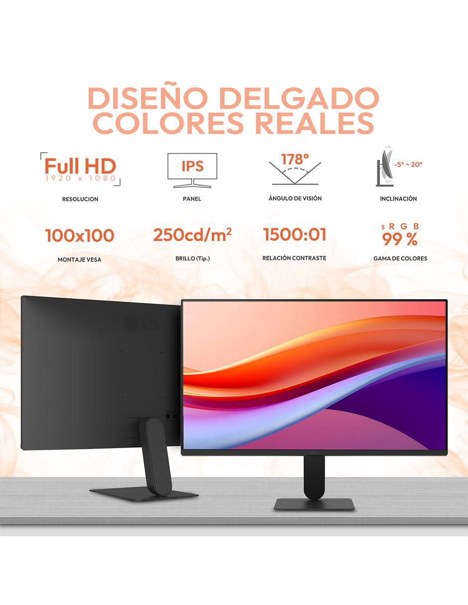 Monitor LG standard Full HD 23.8 pulgadas 24U411A-B