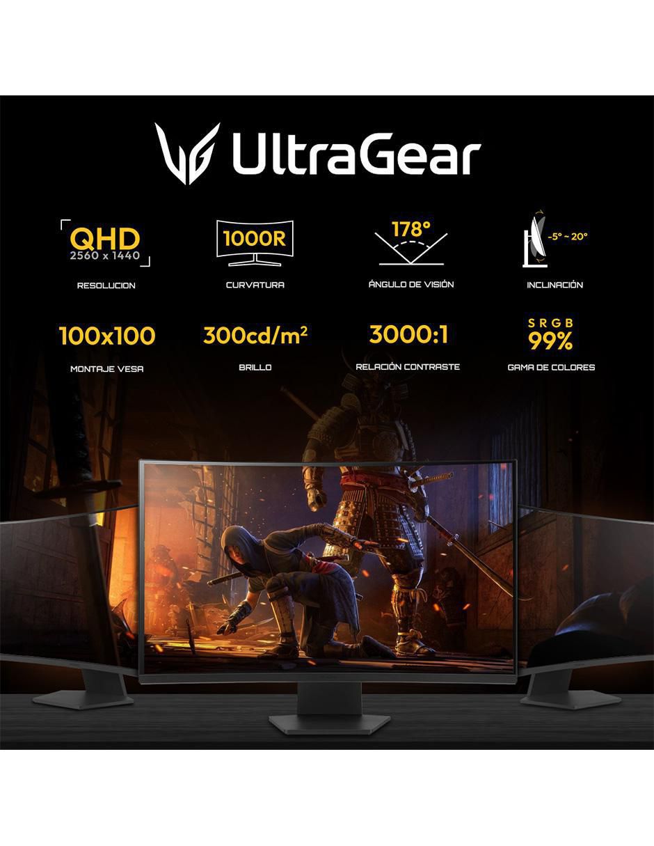 Monitor gamer UltraGear VA QHD 32 puadas 32GS60QC-B 2