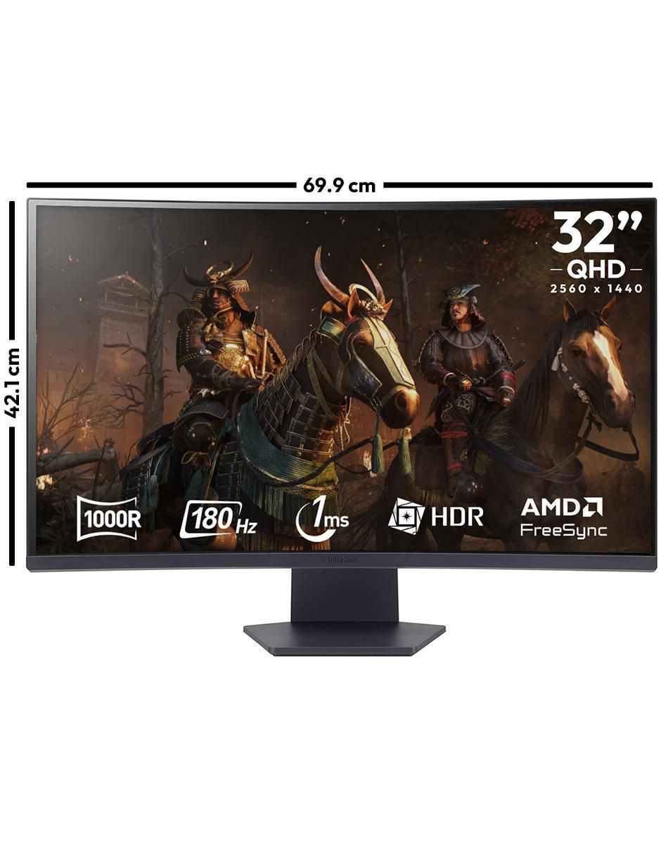 Monitor gamer Lg UltraGear VA QHD 32 pulgadas 32GS60QC-B