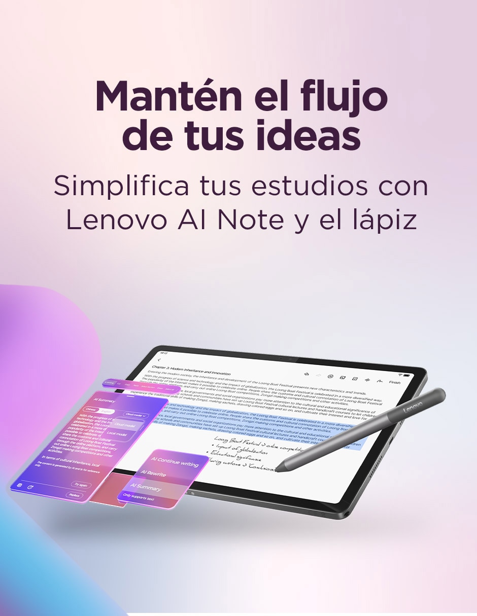 Tablet Lenovo IdeaTab 11 pulgadas 128 GB de almacenamiento de 8 GB RAM