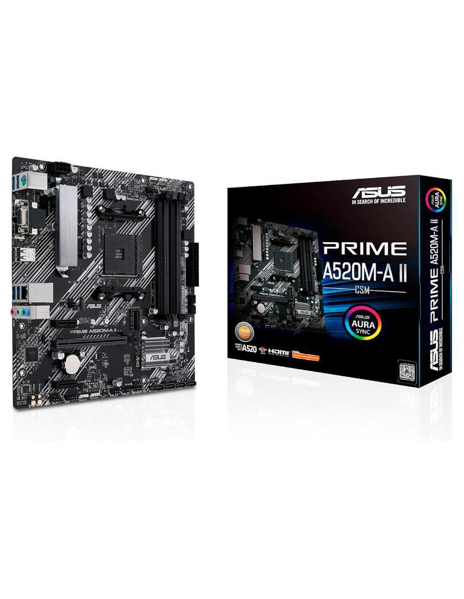 Tarjeta madre prime a520m-k/csm compatible con procesador AMD 1