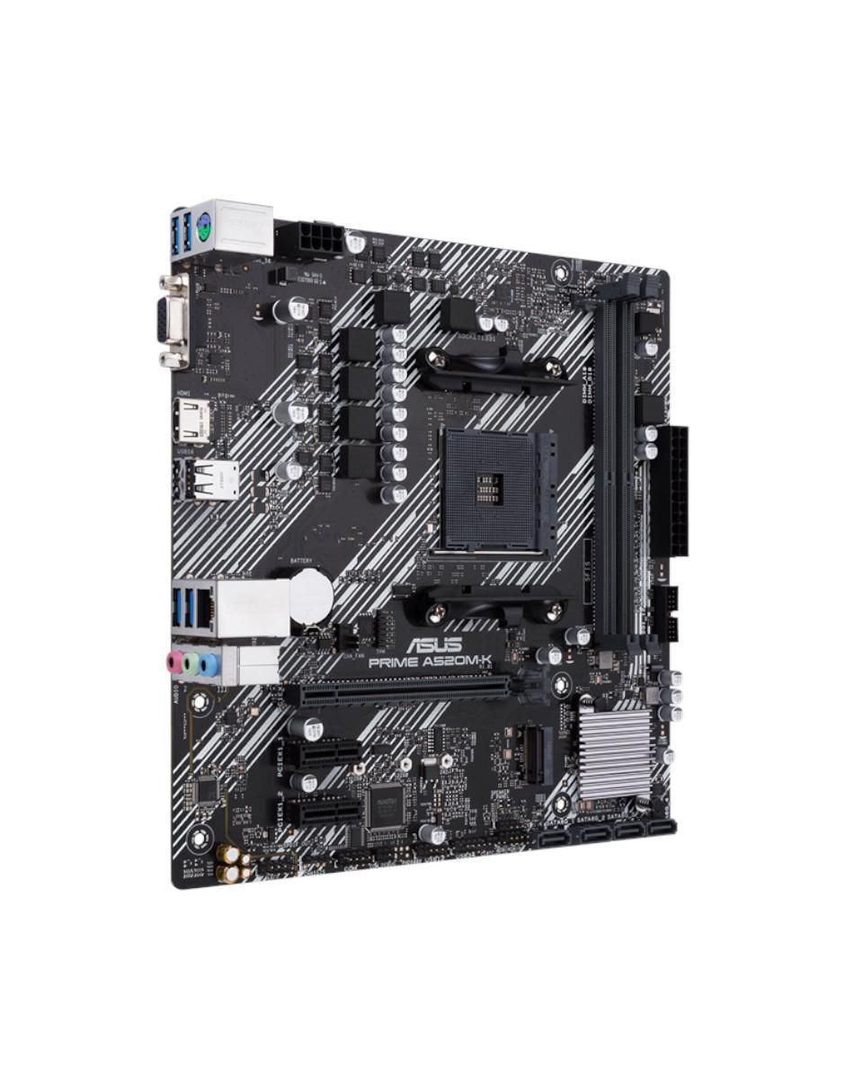 Tarjeta madre prime a520m-k/csm compatible con procesador AMD 3