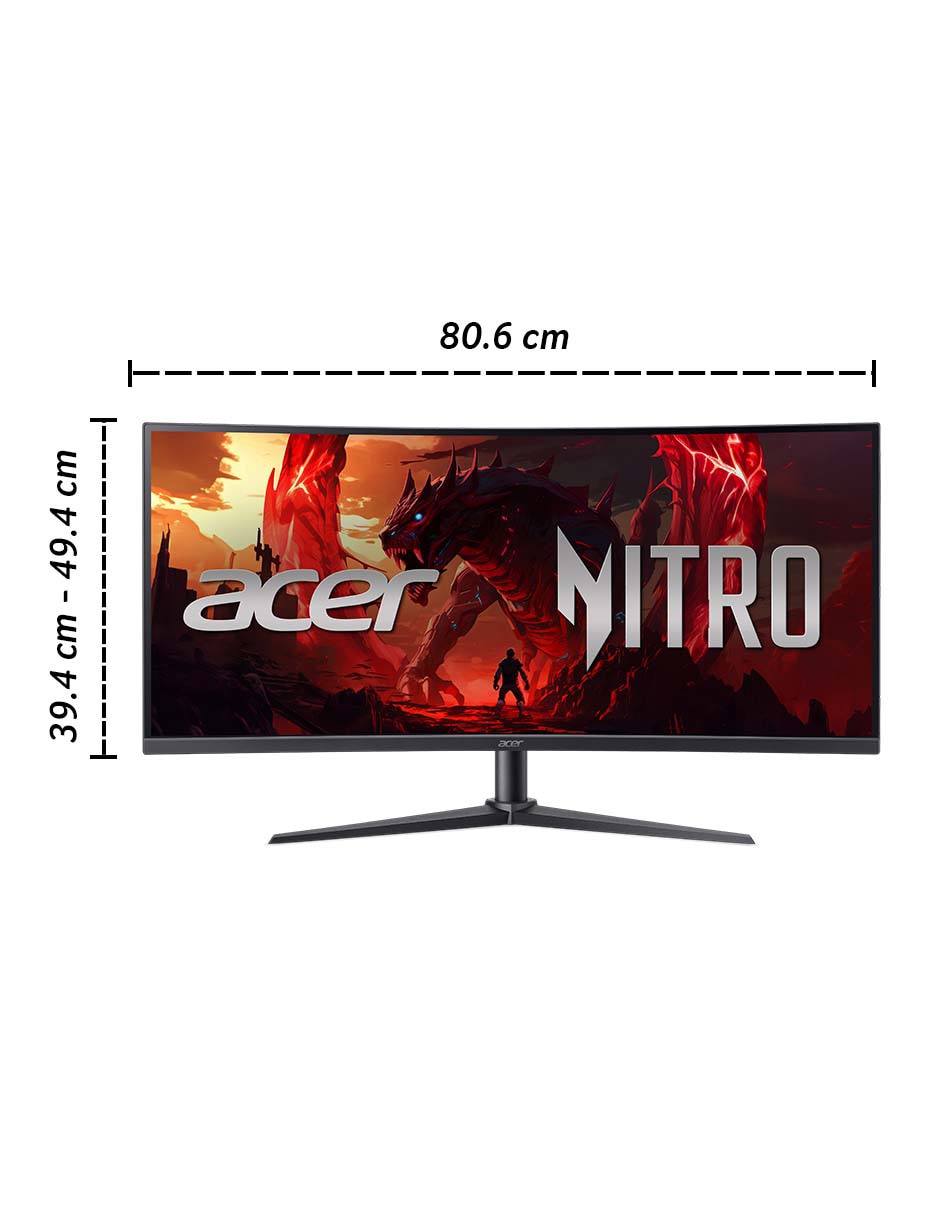 Monitor gamer Acer Nitro XZ0 VA UWQHD 34 pulgadas UM.CX0AA.008
